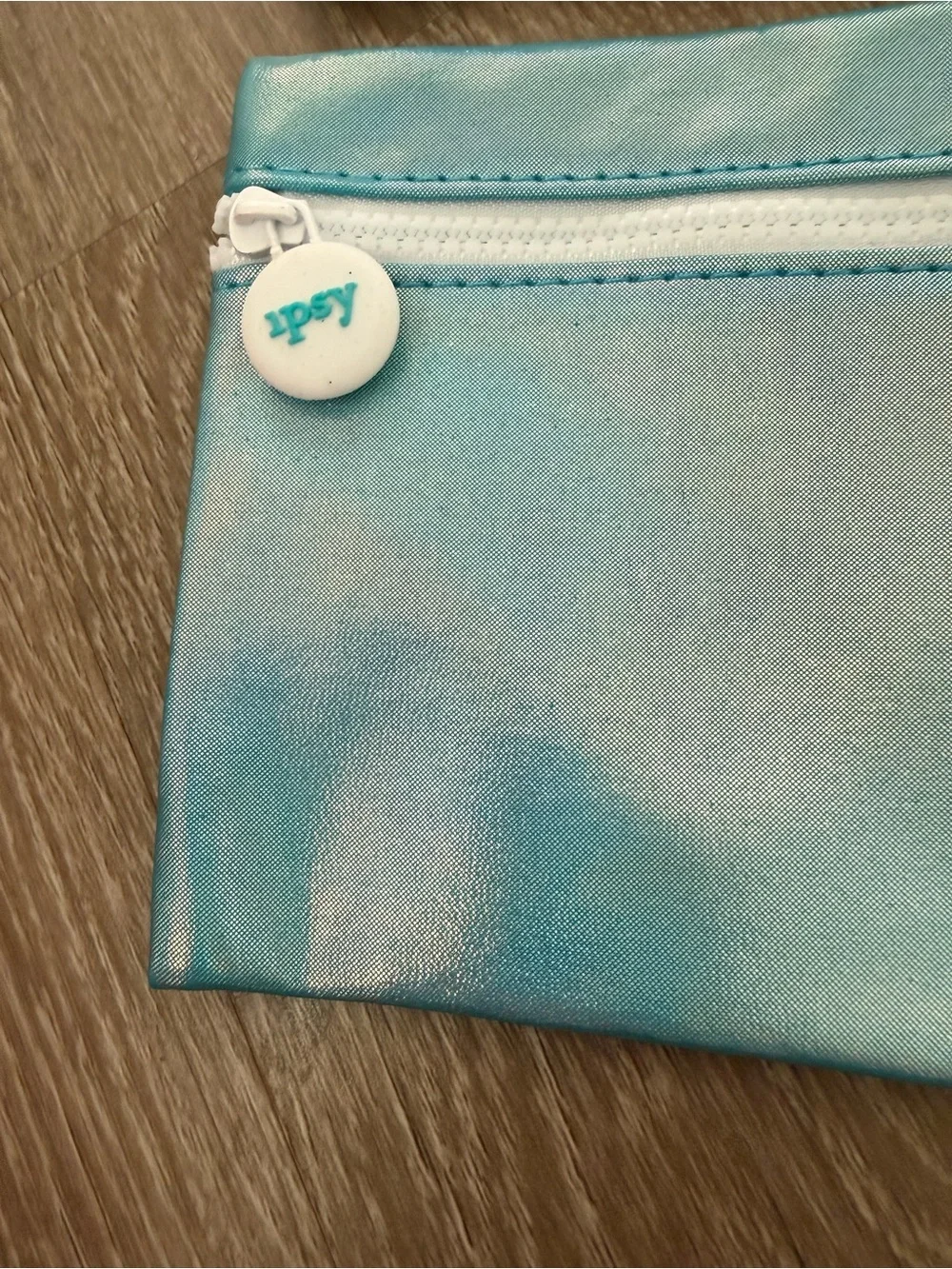ipsy Trio of Cosmetic Pouches in Magenta, Rose Gold Sequin & Light Blue